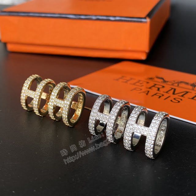 Hermes首飾品 愛馬仕H經典耳釘 Hermes愛情魔法方形琺瑯耳環  zgh1568